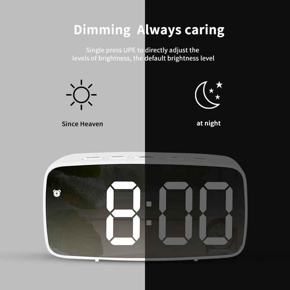 Moments Watches & Jewelry Burlington - Reloj despertador con espejo acrílico, reloj