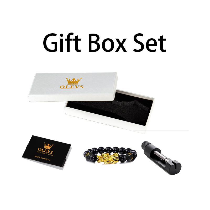 OLEVS relojes de marca de lujo - Jewelry And Watches Box reseña y precio