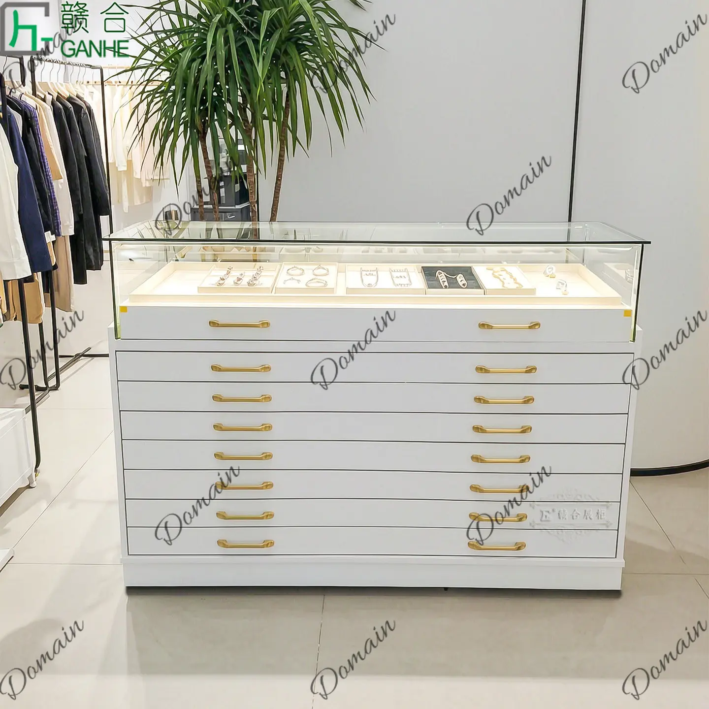 81 N Vitrina de cristal de luj - Jewelry Watches & Accessories reseña y precio