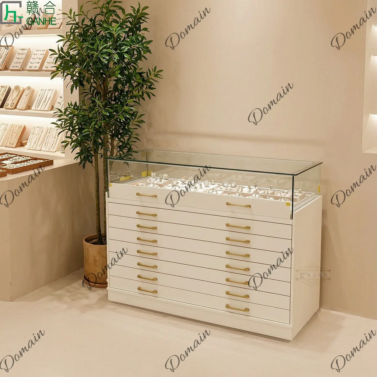 81 N Vitrina de cristal de luj - Jewelry Watches & Accessories reseña y precio